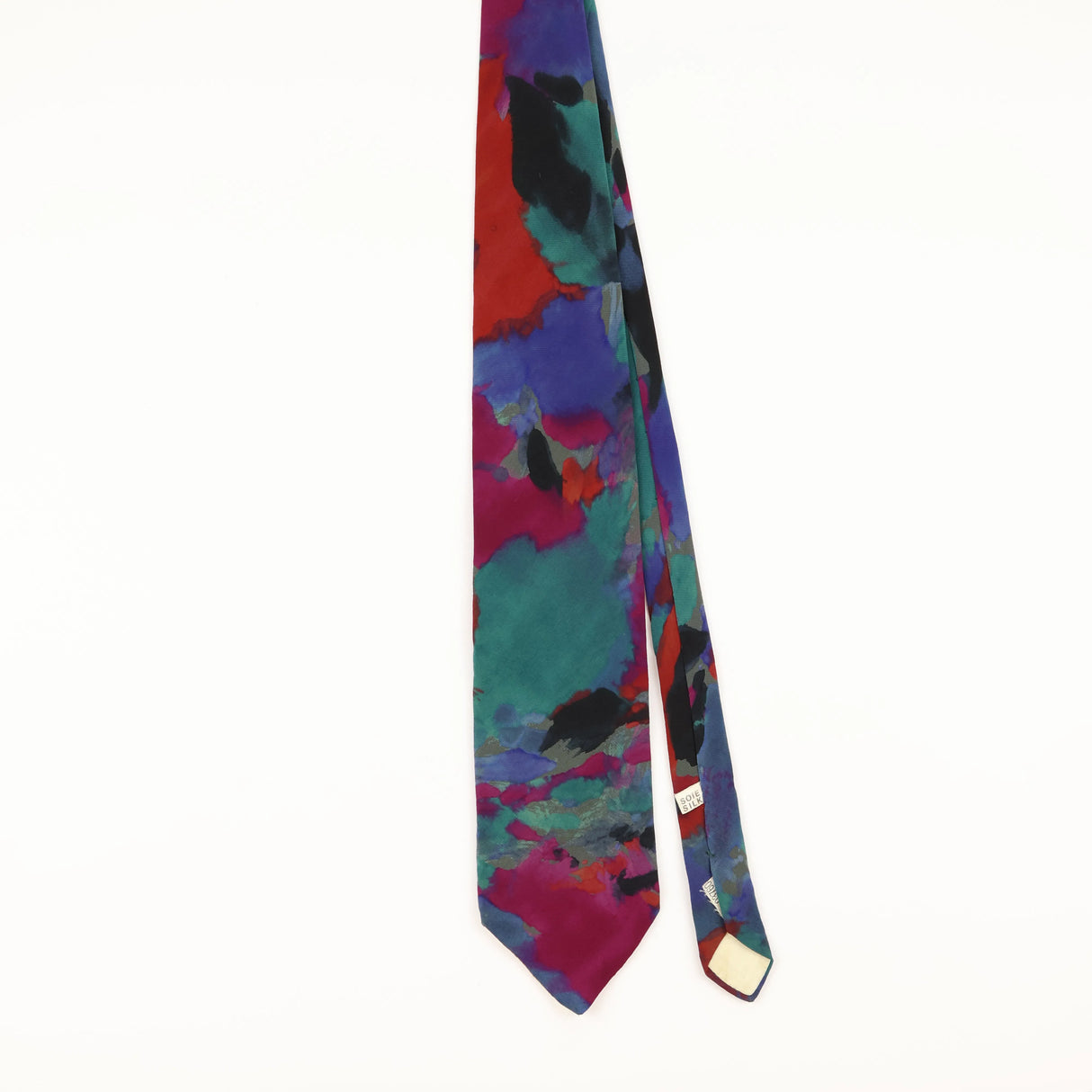 Front of Vintage 1990's Abstract Patterned Tie