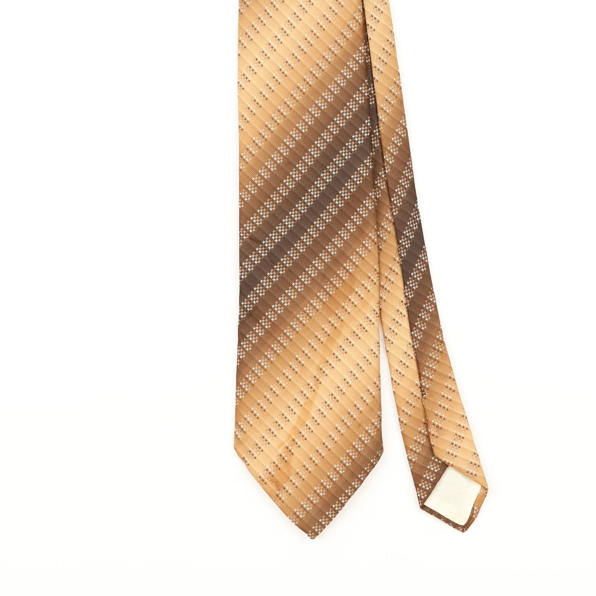 Front Detail of Vintage 1980's Sears Striped Patterned Tie