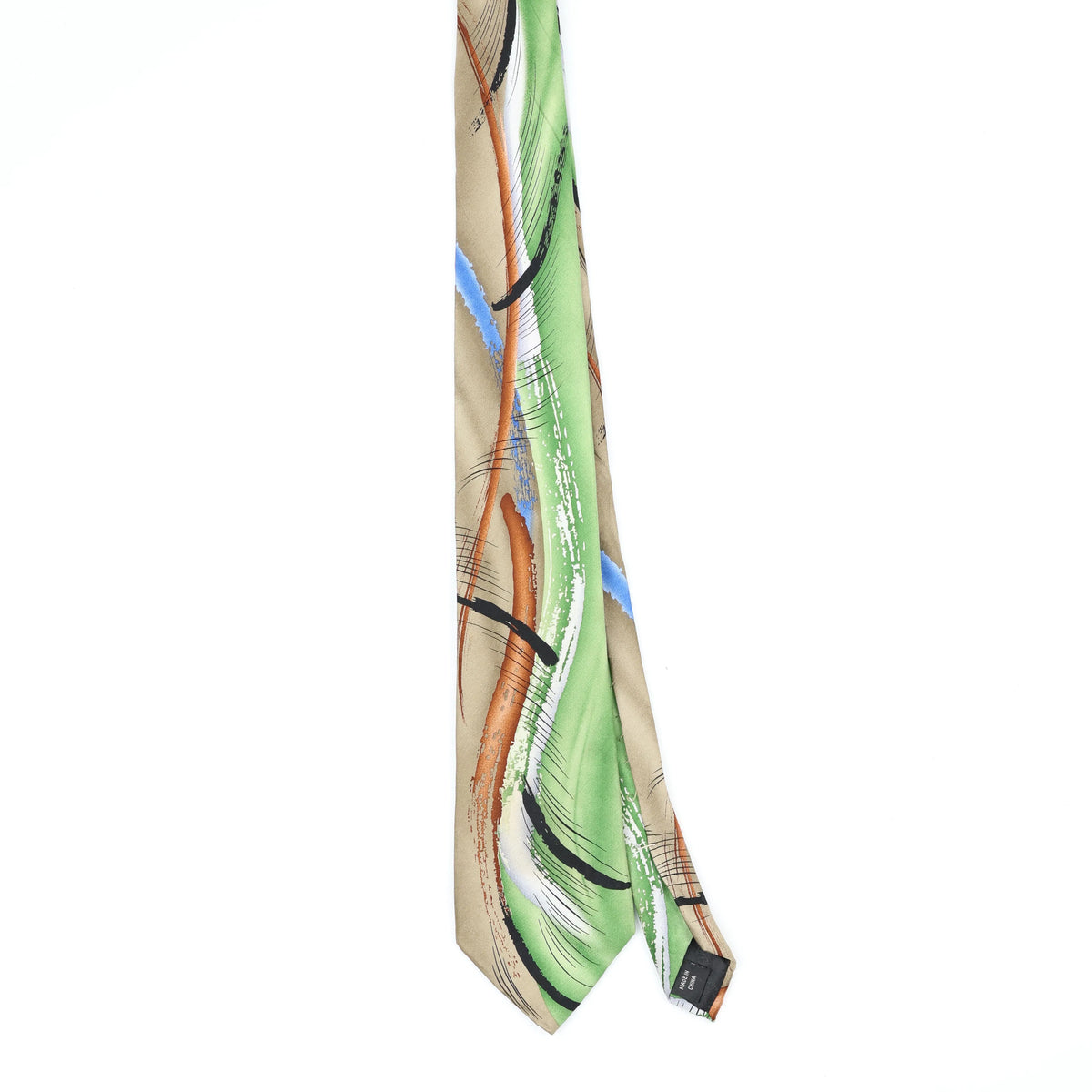 Front Front of Vintage Jerry Garcia Capillaries Abstract Patterned Tie