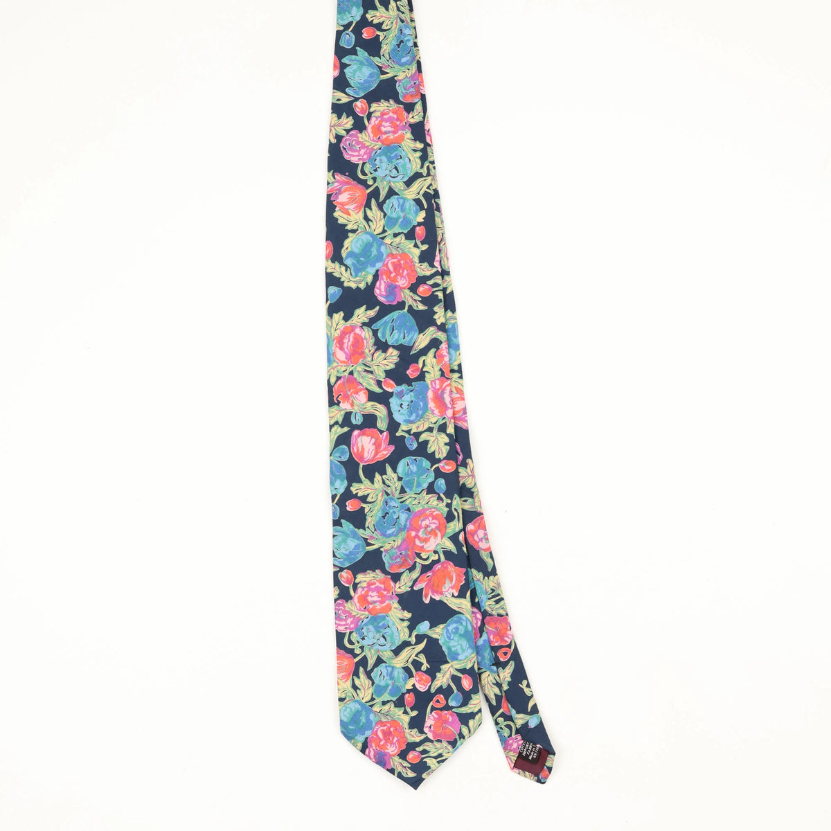 Front Front of Vintage 1990's Tango Floral Patterned Tie