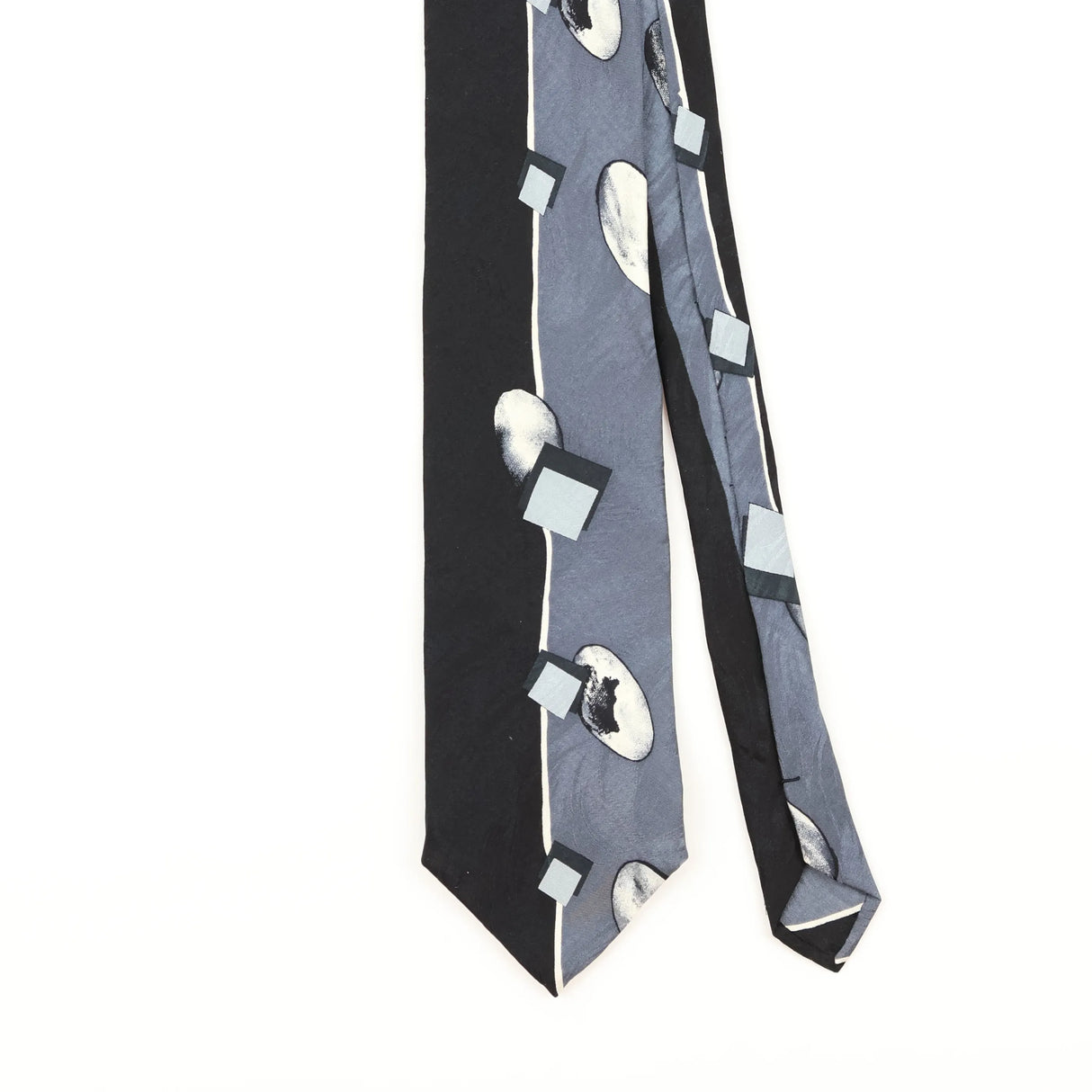 Front Detail of Vintage 1990's Abstract Patterned Tie