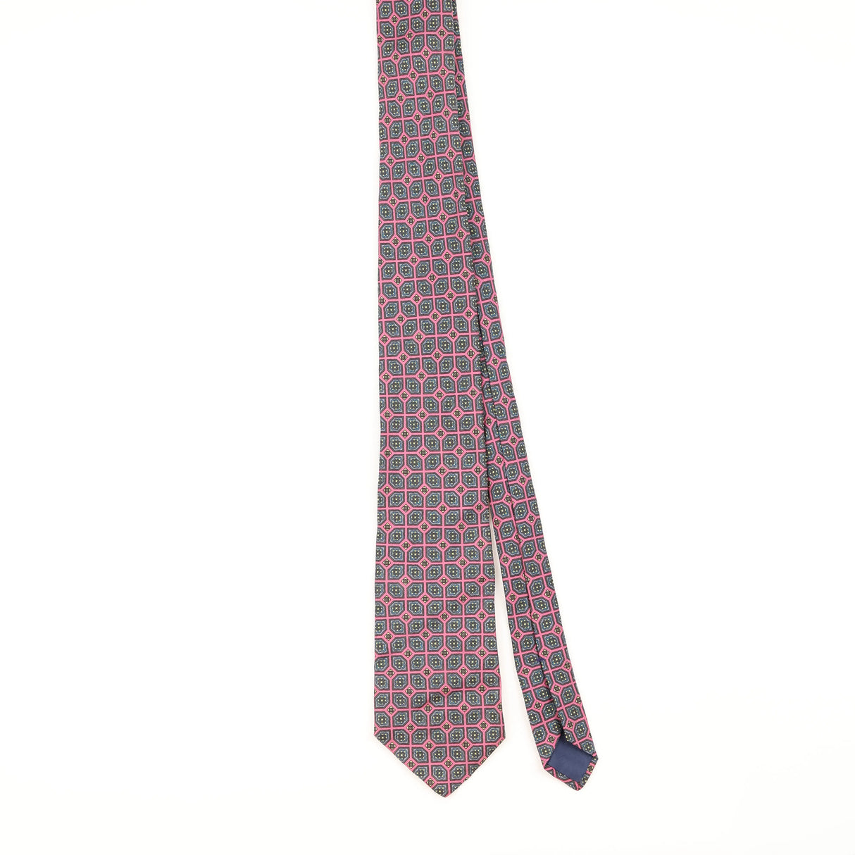 Front of Vintage 1990's Damon Geometric Patterned Tie
