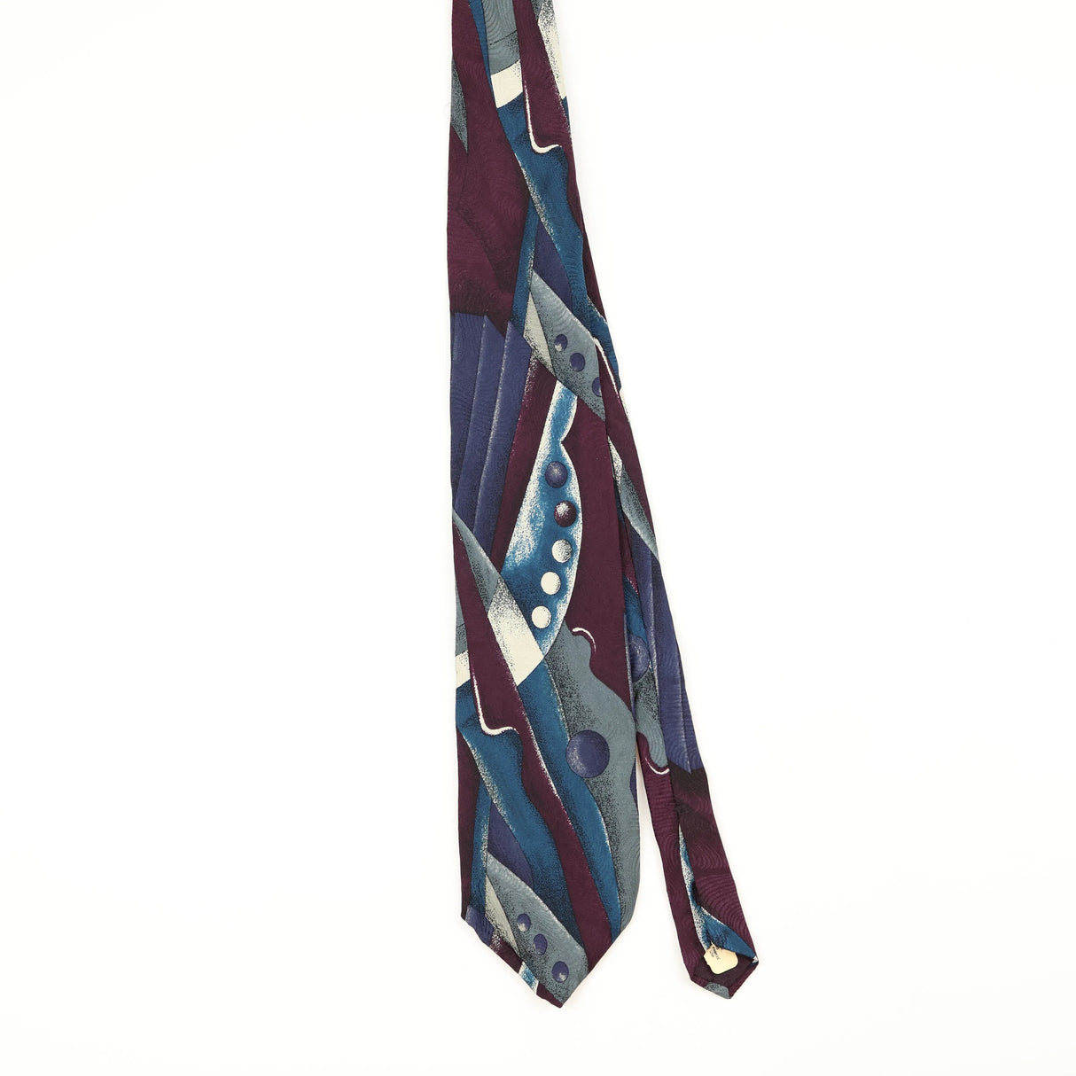 Front Front of Vintage 1990's Karl Lagerfeld Abstract Patterned Tie
