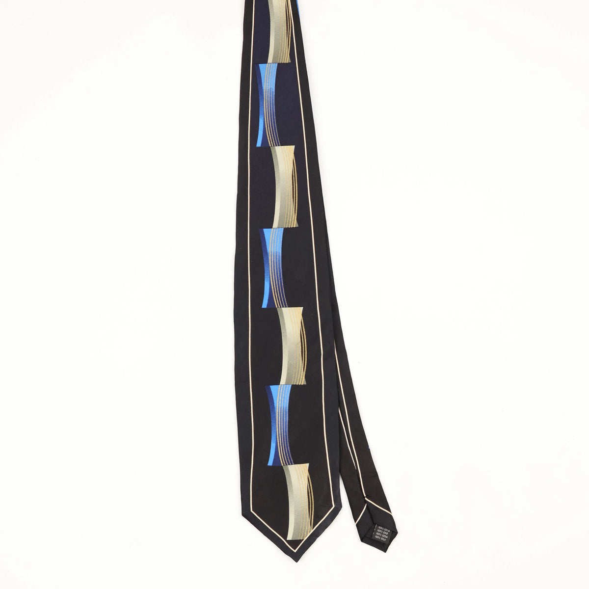 Front Front of Vintage Abstract Patterned Tie