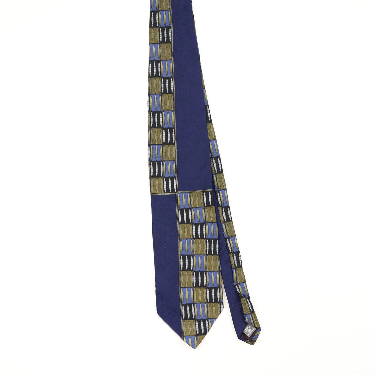 Front Front of Vintage 1990's Louis Feraud Paris Geometric Patterned Tie