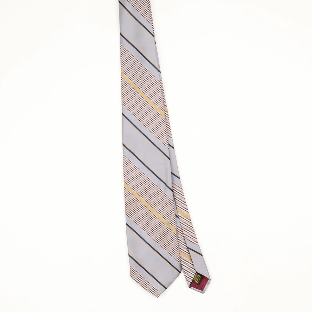 Front Front of Vintage 1980's J. C. Penney Striped Patterned Tie
