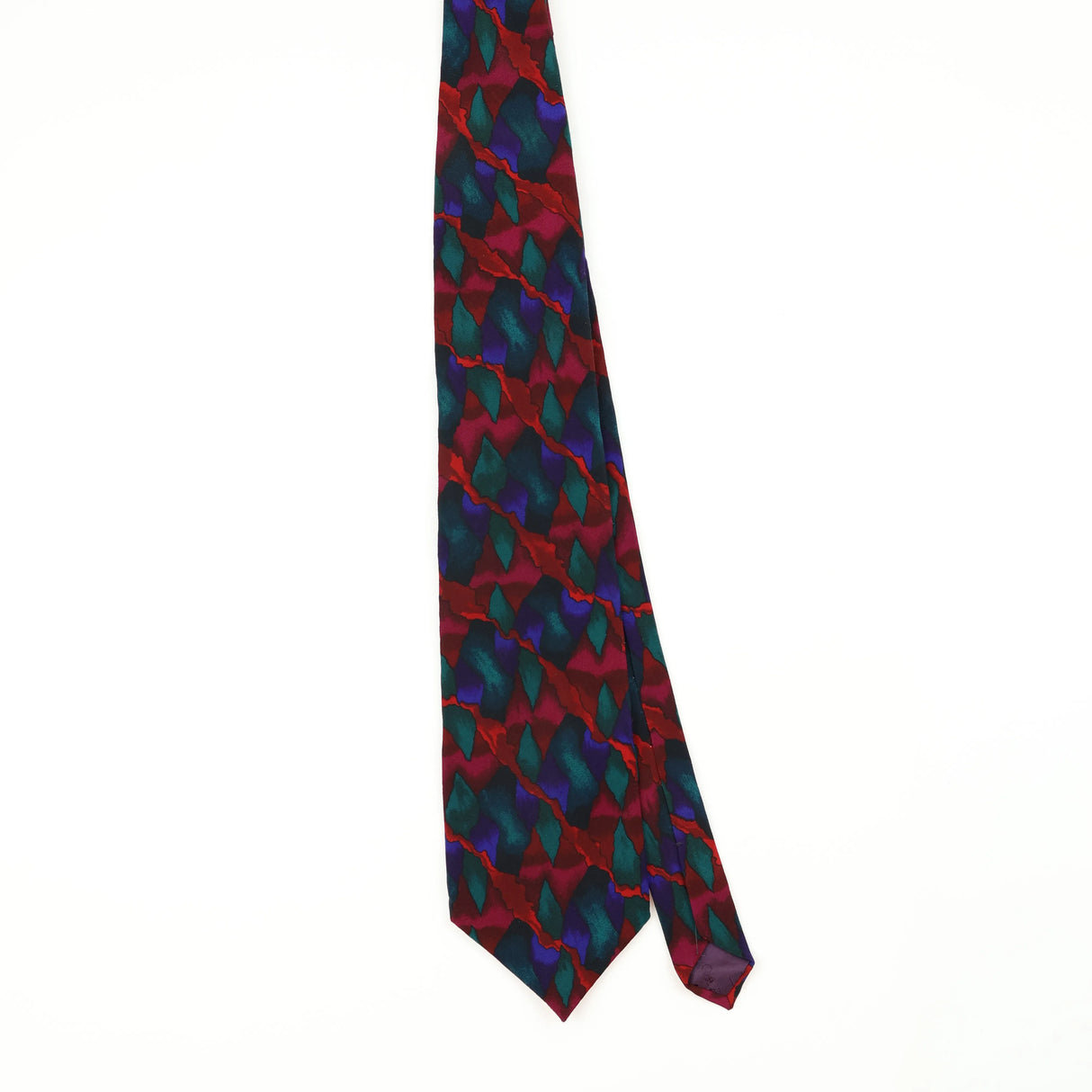 Front Front of Vintage 1990's Jerry Garcia Abstract Patterned Tie