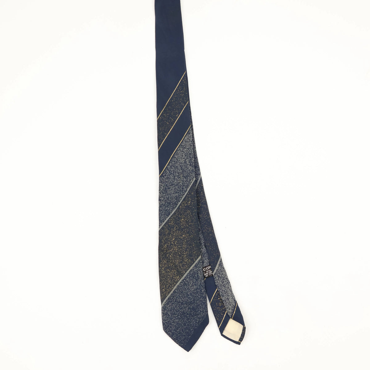 Front Front of Vintage 1990's Vitaliano Pancaldi Striped Patterned Tie