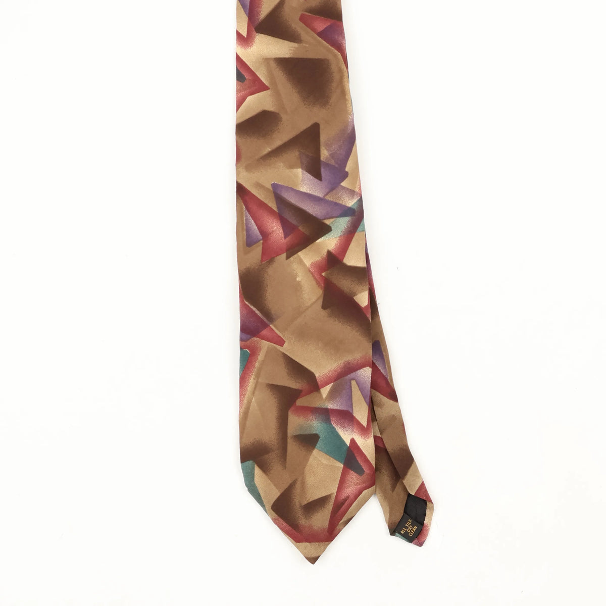 Front Front Detail of Vintage 1990's Abstract Patterned Tie