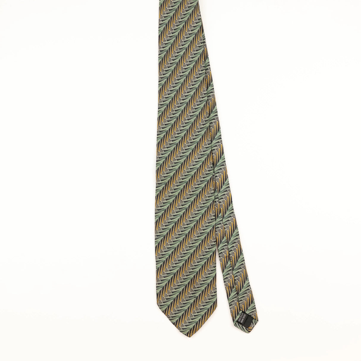 Front of Vintage 1990's Geometric Patterned Tie