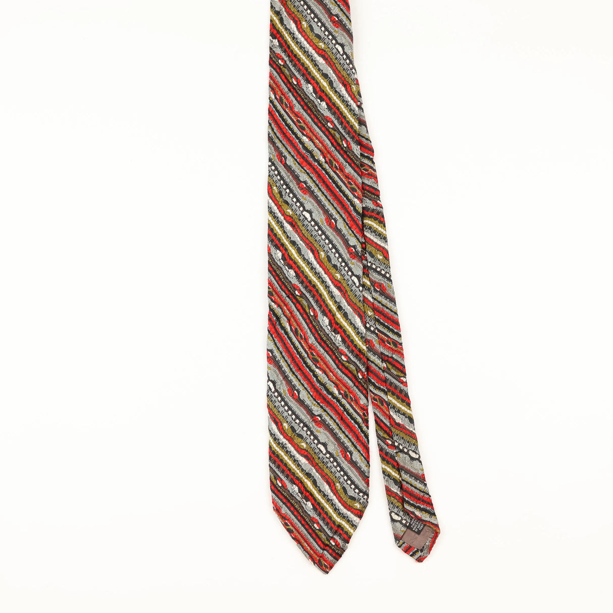 Front of Vintage 1990's Coogi Abstract Patterned Tie