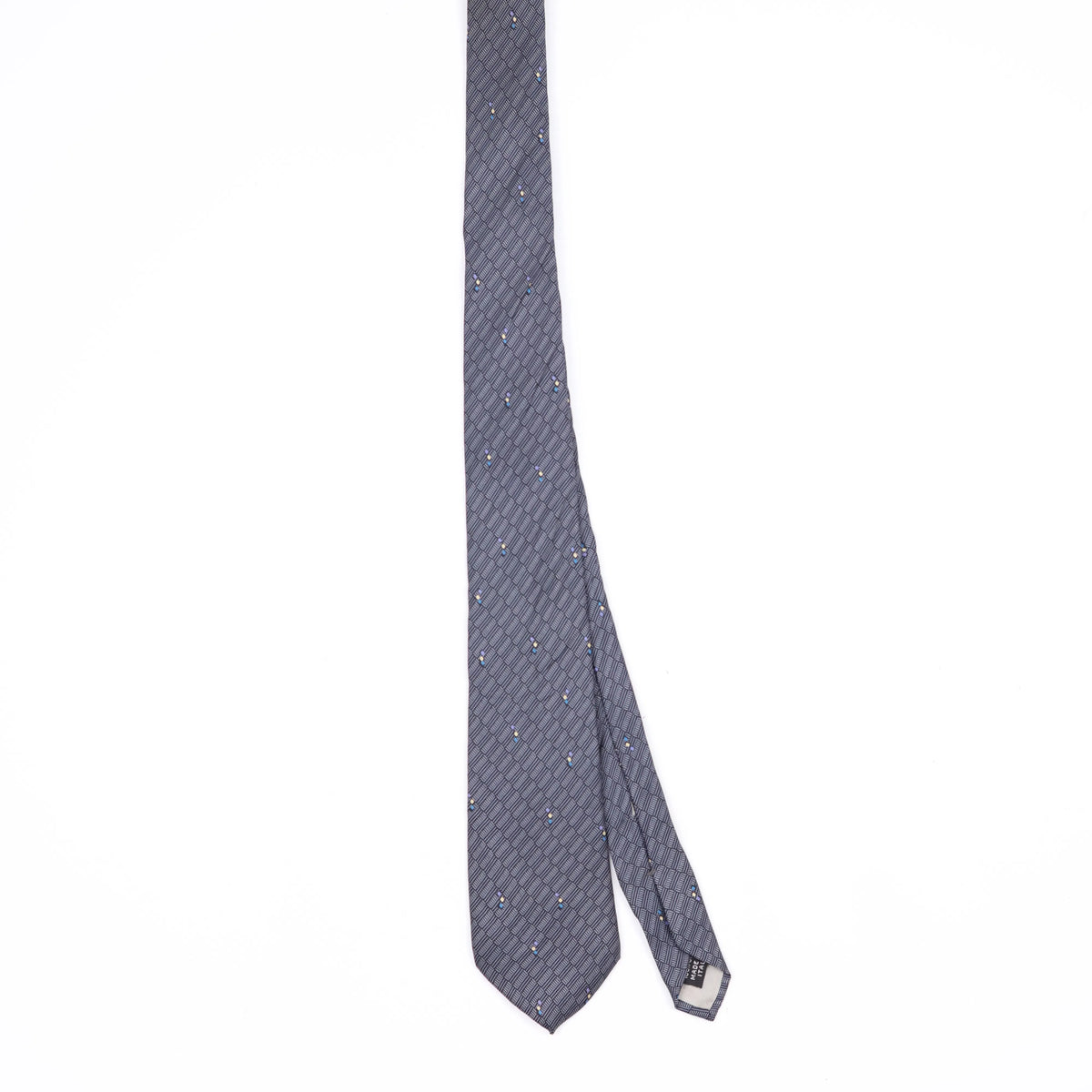 Front Front of Vintage 1990's Geometric Patterned Tie