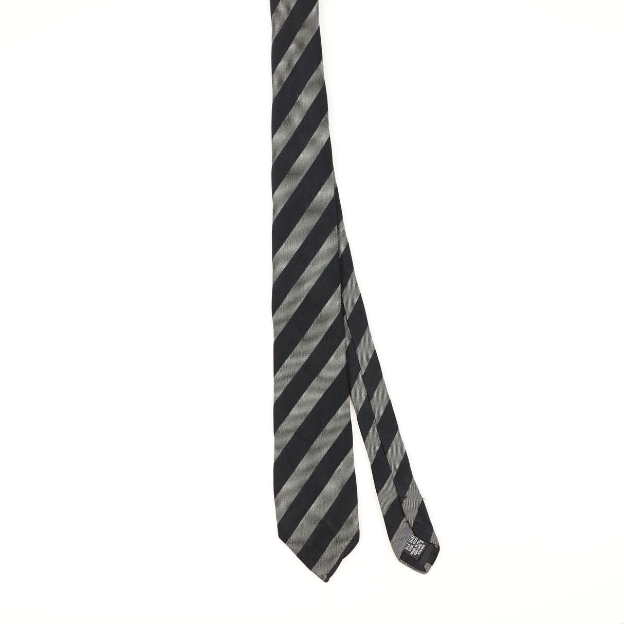 Front of Vintage Hugo Boss Striped Patterned Tie
