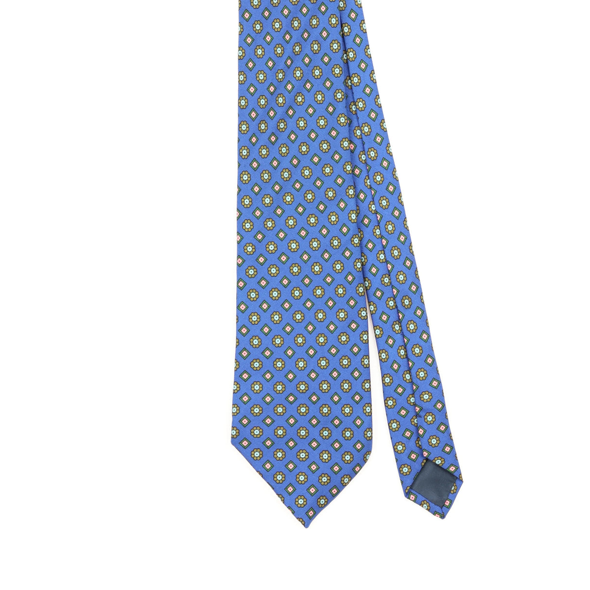 Front Detail of Vintage 1990's Crichton Geometric Patterned Tie