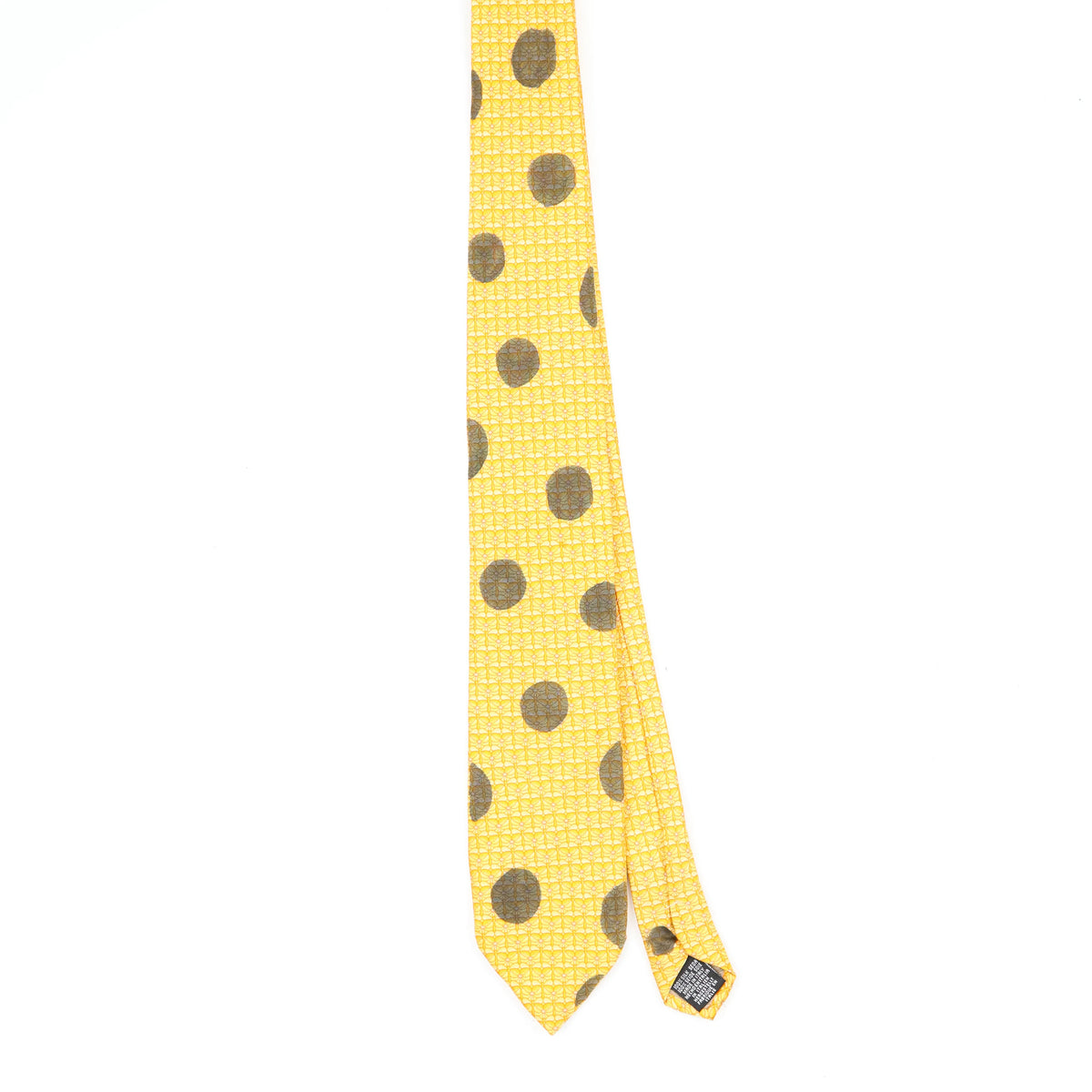 Front Front of Vintage 1990's Tie Rack Beaufort Polka Dot Patterned Tie