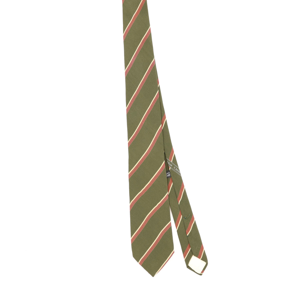 Front Front of Vintage 1980's Chloé Striped Patterned Tie