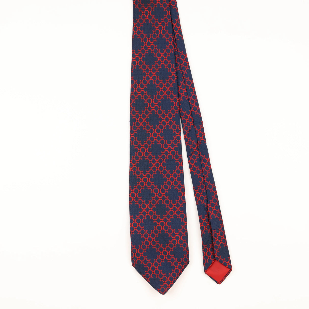 Front of Vintage 1990's Wembley Geometric Patterned Tie