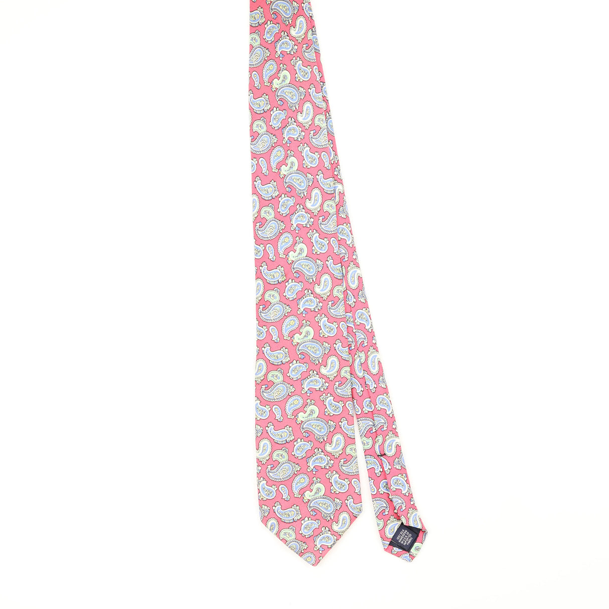 Front Front of Vintage 1990's Lands' End Paisley Patterned Tie