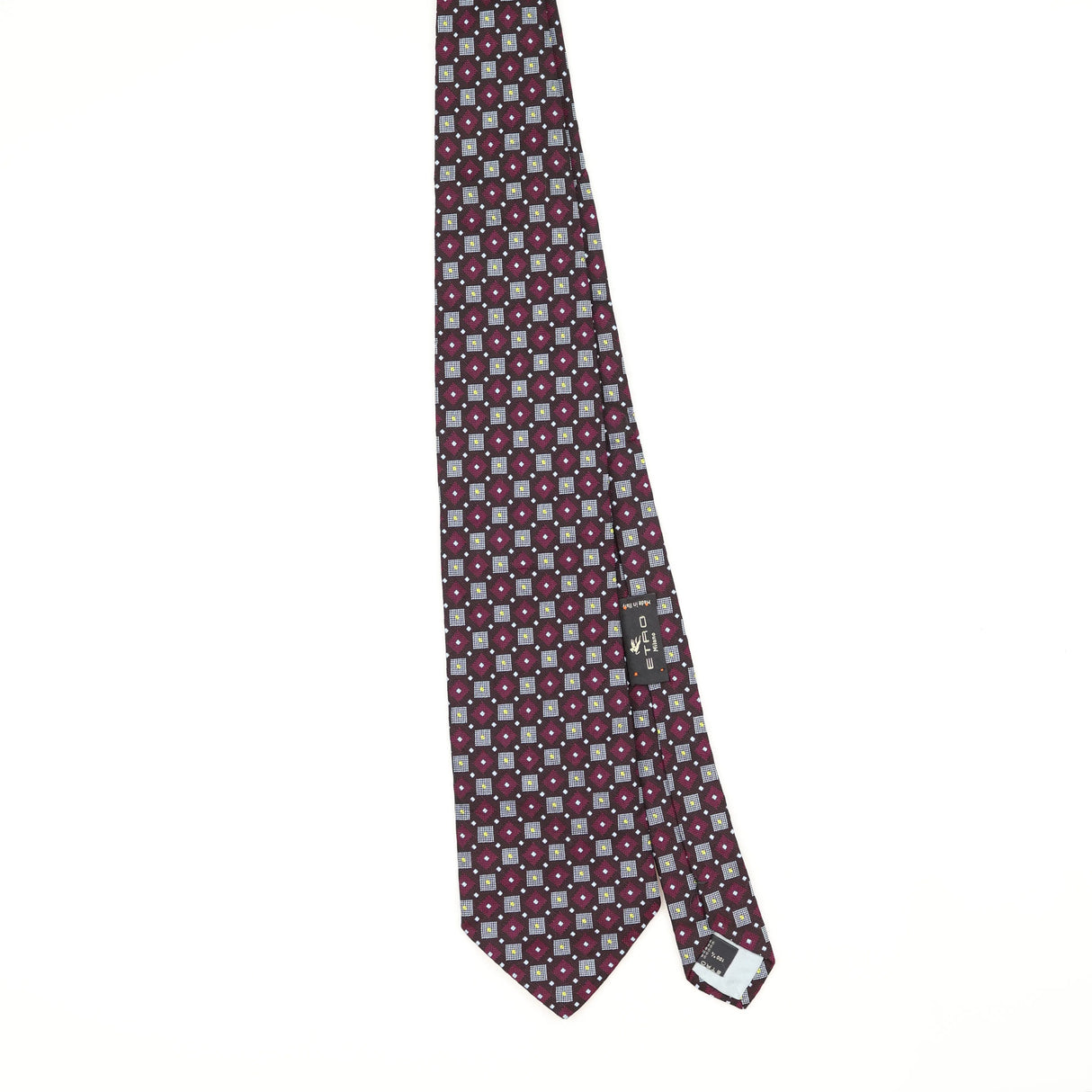 Front Front of Vintage 1990's Etro Geometric Patterned Tie
