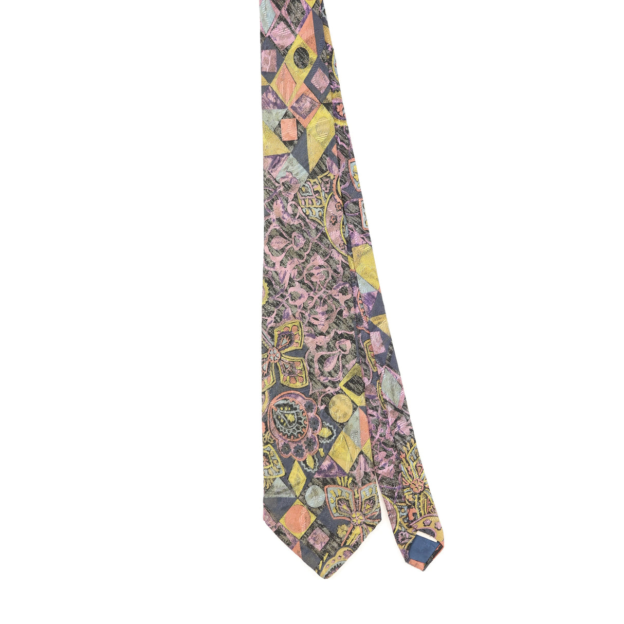 Front of Vintage 1990's Abstract Patterned Tie