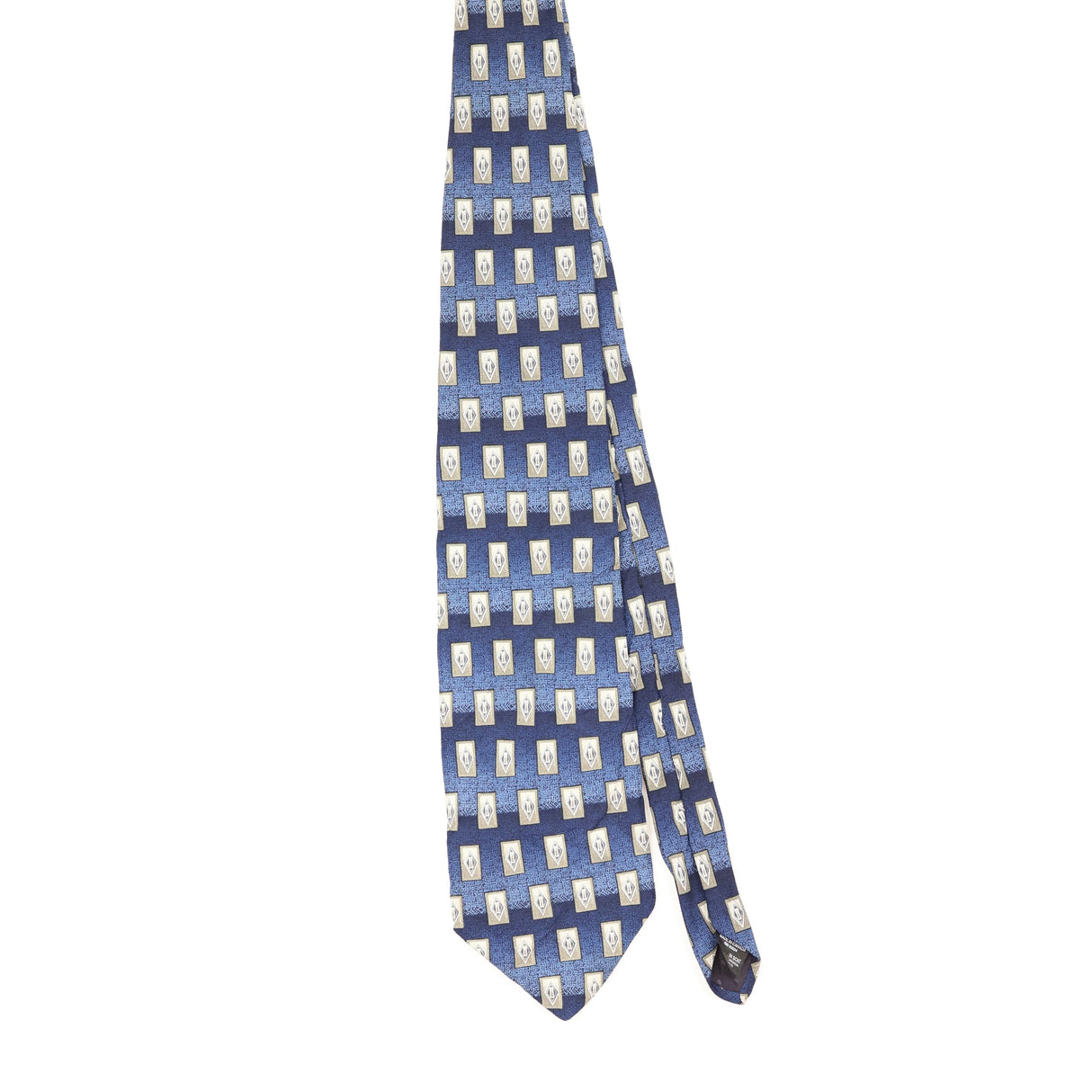 Front Front of Vintage 1990's Bruno Piattelli Geometric Patterned Tie