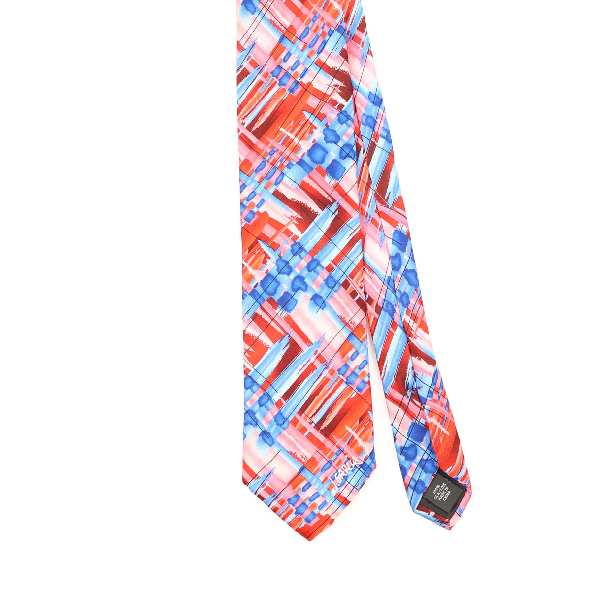 Front Front Detail of Vintage Jerry Garcia Abstract Patterned Tie