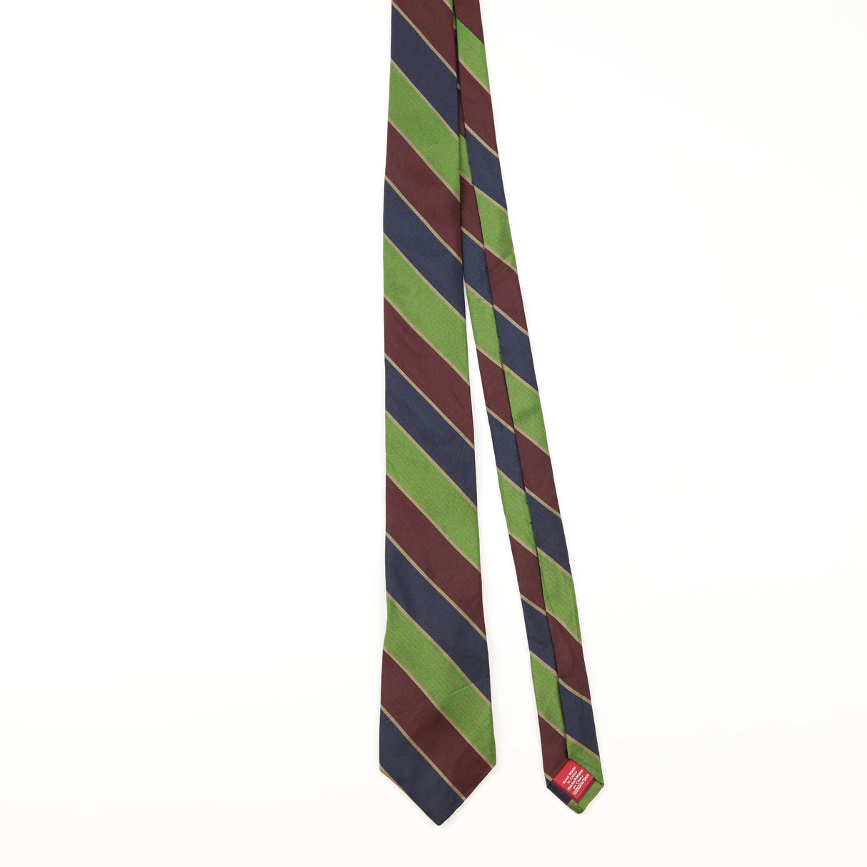 Front of Vintage Penguin Striped Patterned Tie