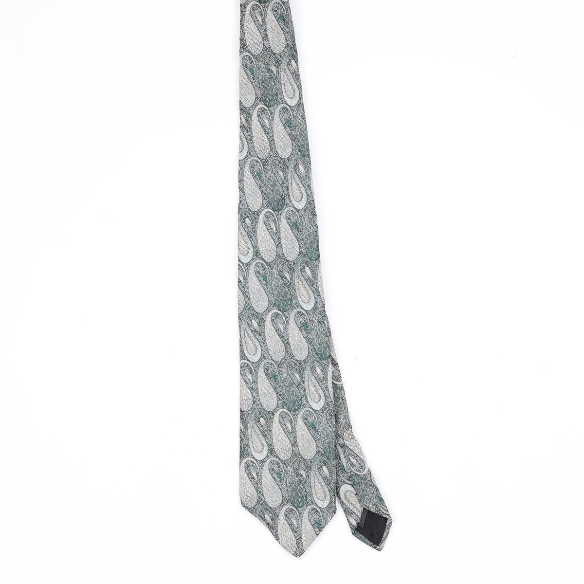Front Front of Vintage 1980's Paisley Patterned Tie