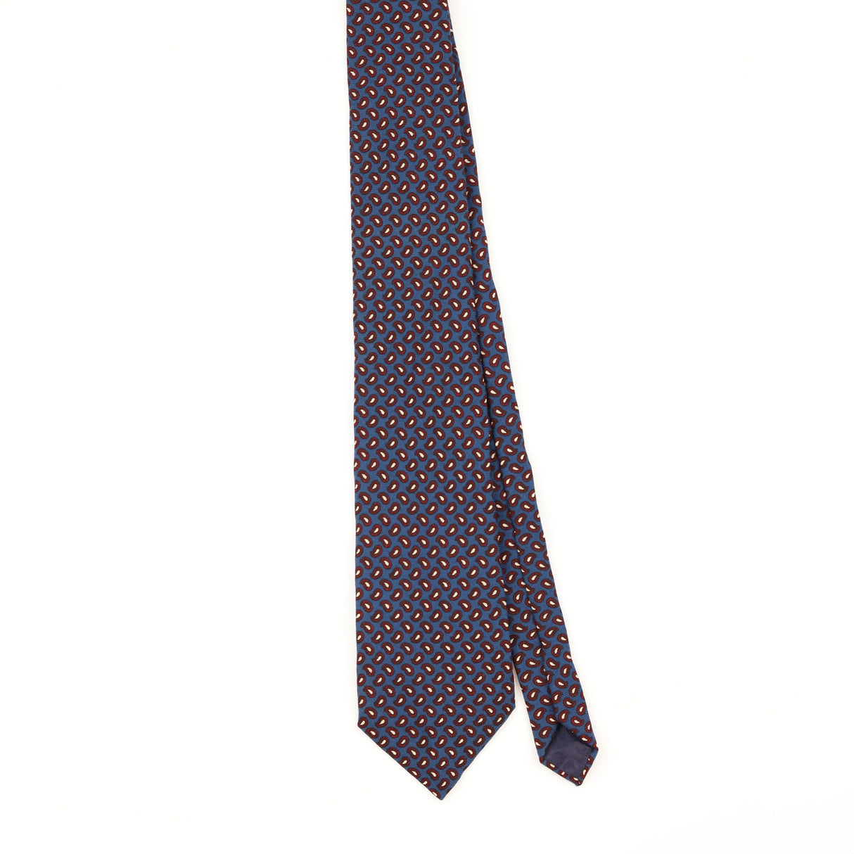 Front of Vintage 1980's Harrods Paisley Patterned Tie