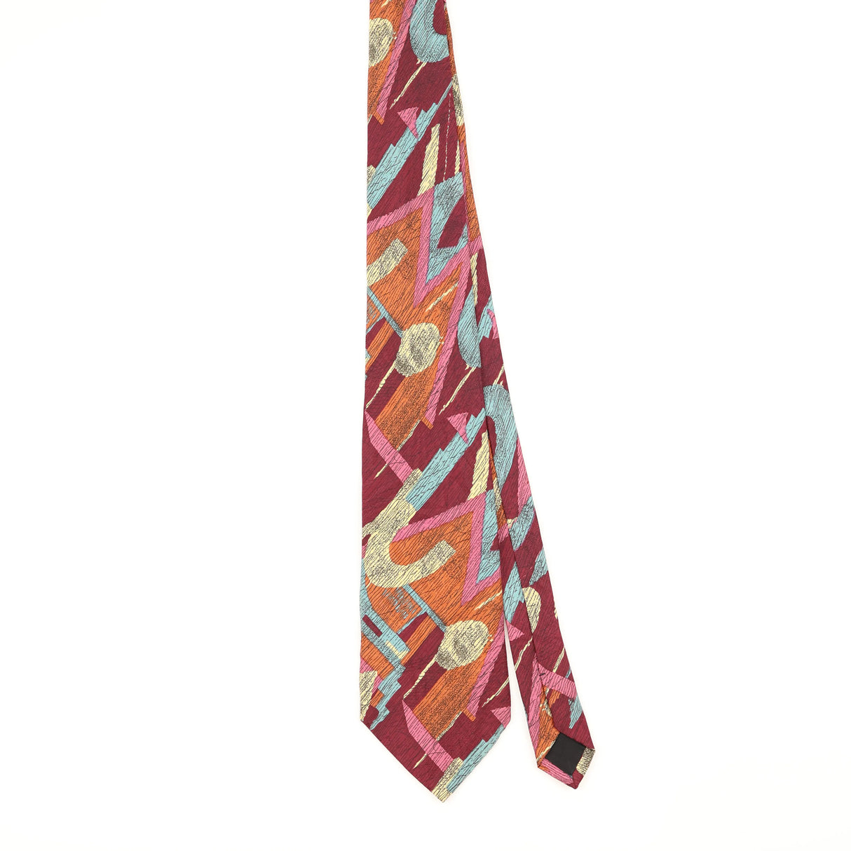Front of Vintage 1990's Abstract Patterned Tie
