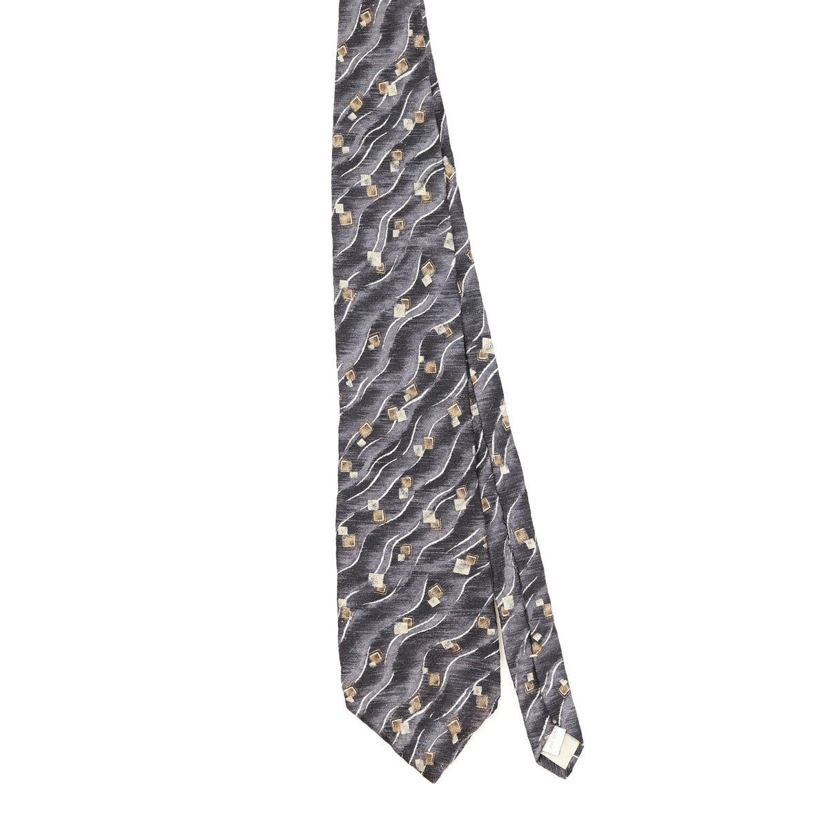 Front Front of Vintage 1990's Pierre Cardin Geometric Patterned Tie