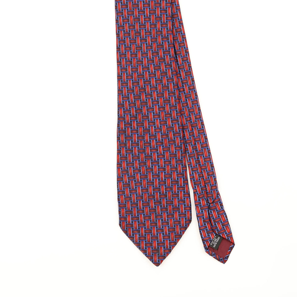 Front Detail of Vintage 1990's Jonelle Geometric Patterned Tie