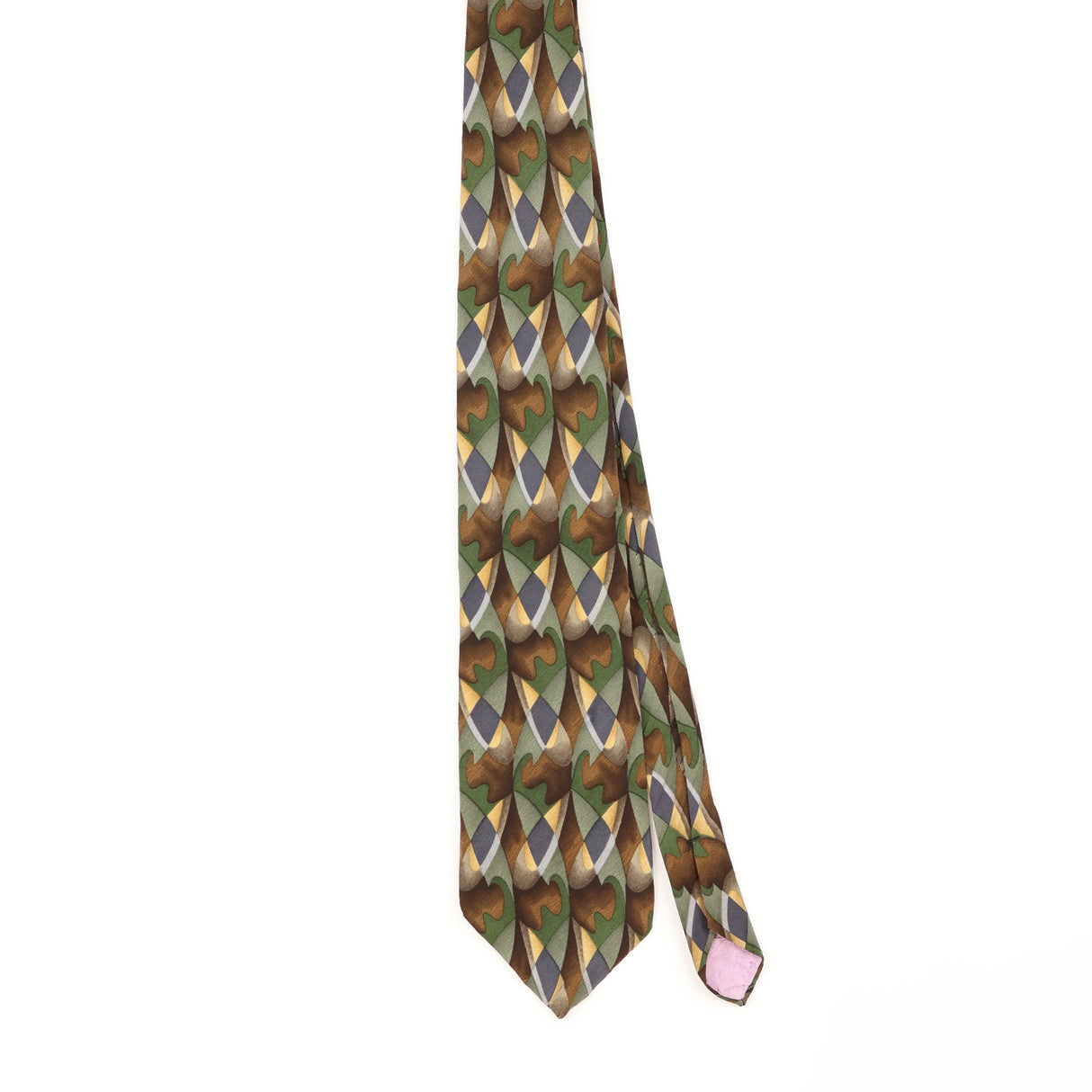 Front of Vintage 1990's Stonehenge Geometric Patterned Tie