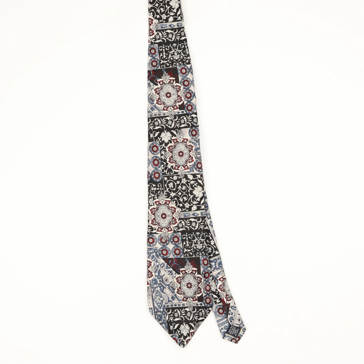 Front Front of Vintage 1990's Pierre Cardin Floral Patterned Tie