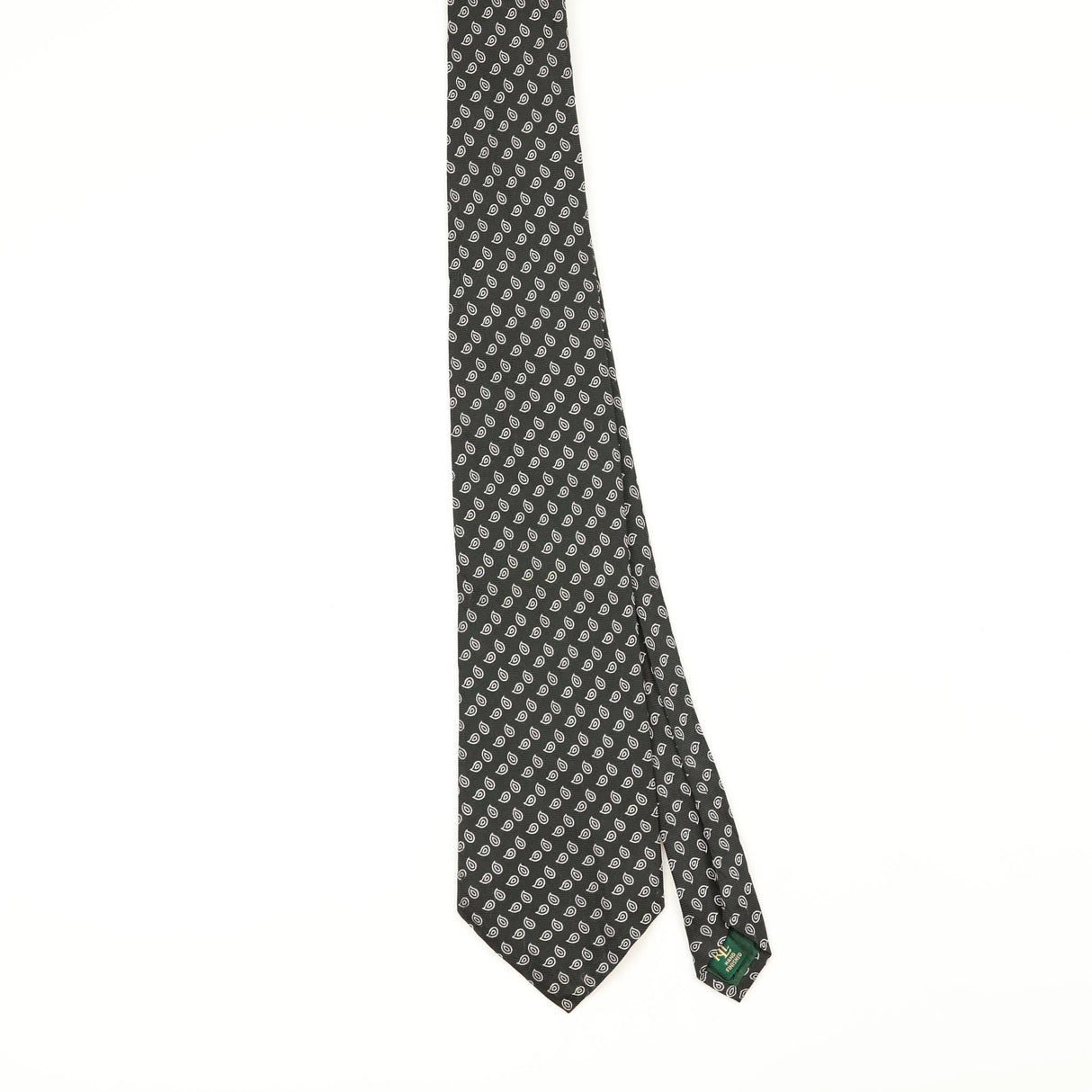 Front Front of Vintage 1990's Ralph Lauren Paisley Patterned Tie