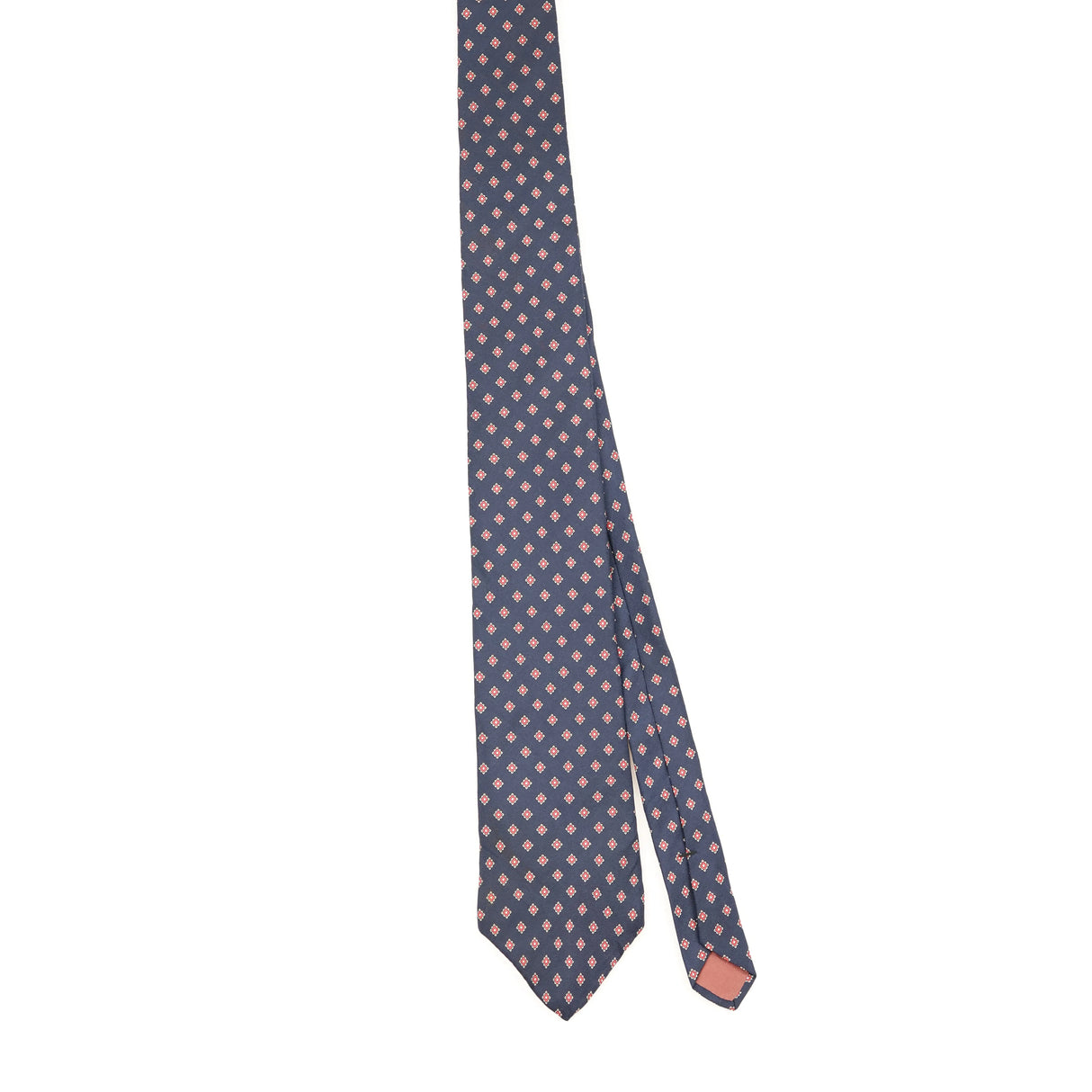 Front Front of Vintage 1980's Yves Saint Laurent Diamonds Geometric Patterned Tie