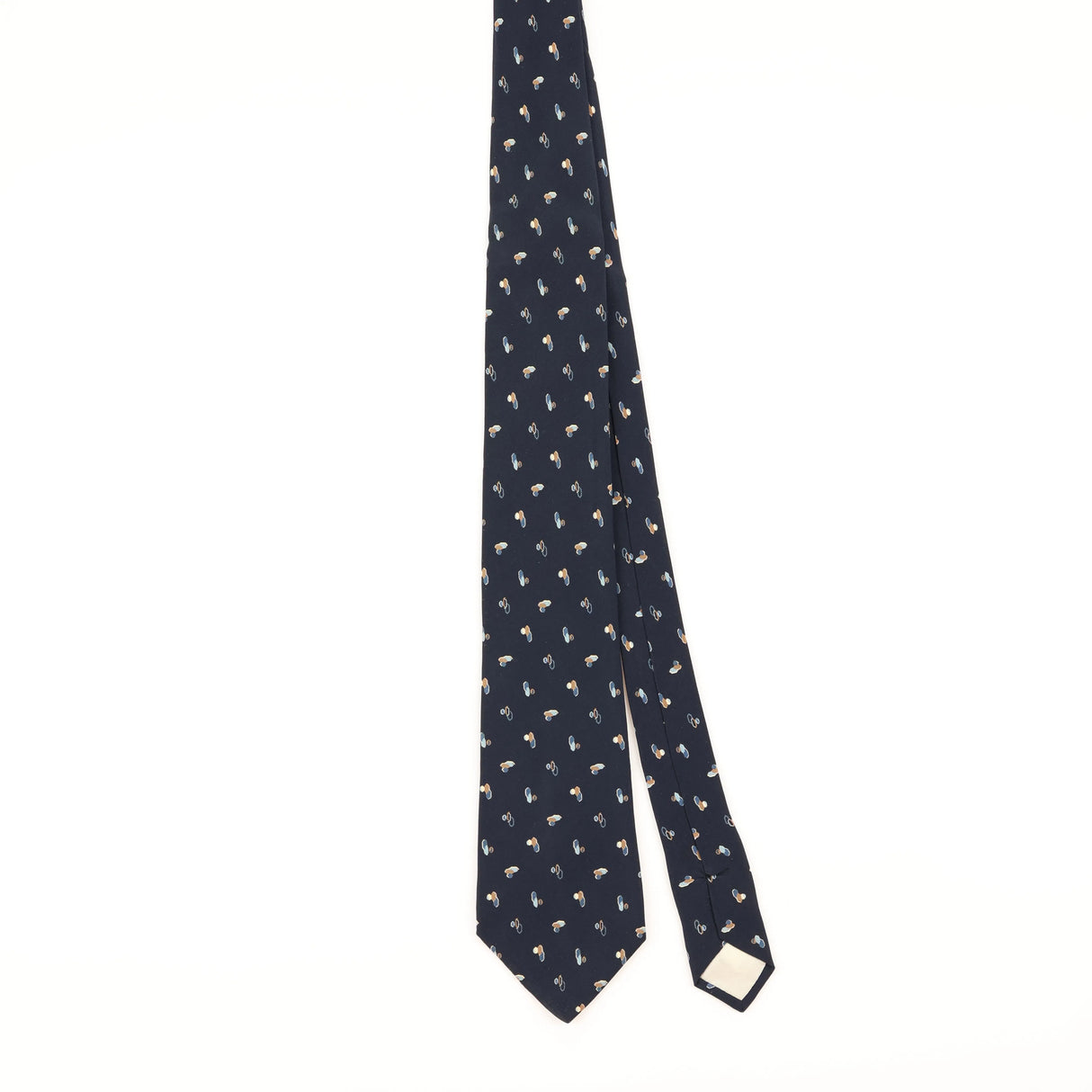 Front of Vintage 1990's Ted Lapidus Geometric Patterned Tie