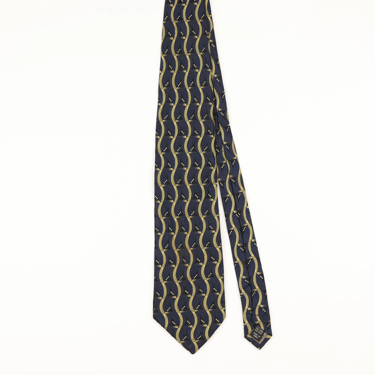 Front of Vintage 1990's Geometric Patterned Tie