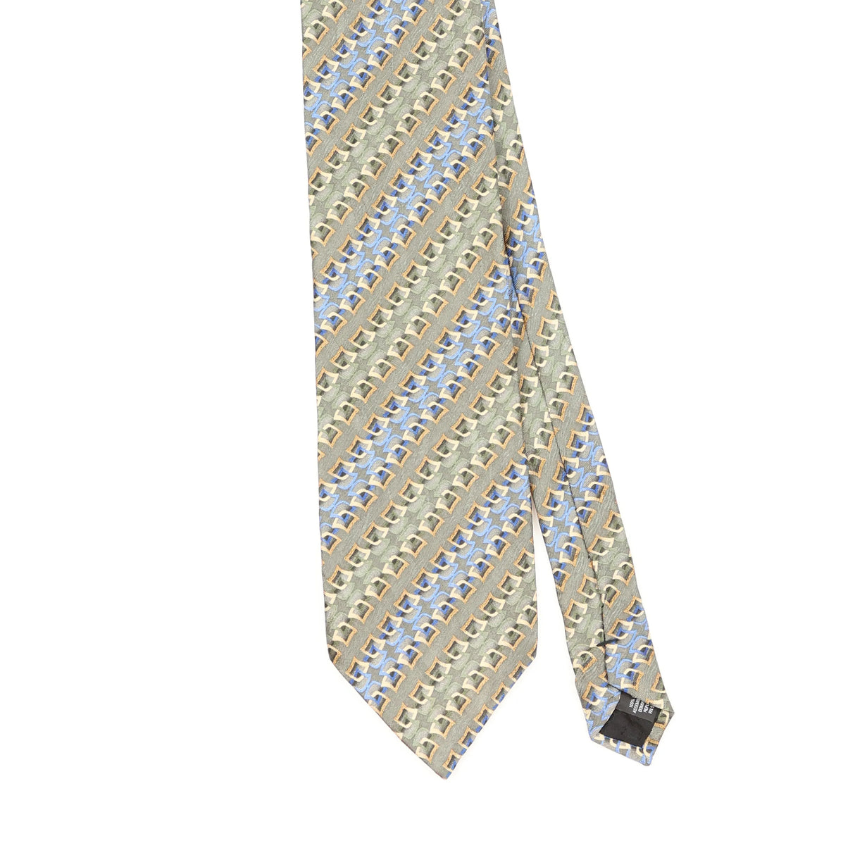 Front Front Detail of Vintage Puritan Geometric Patterned Tie