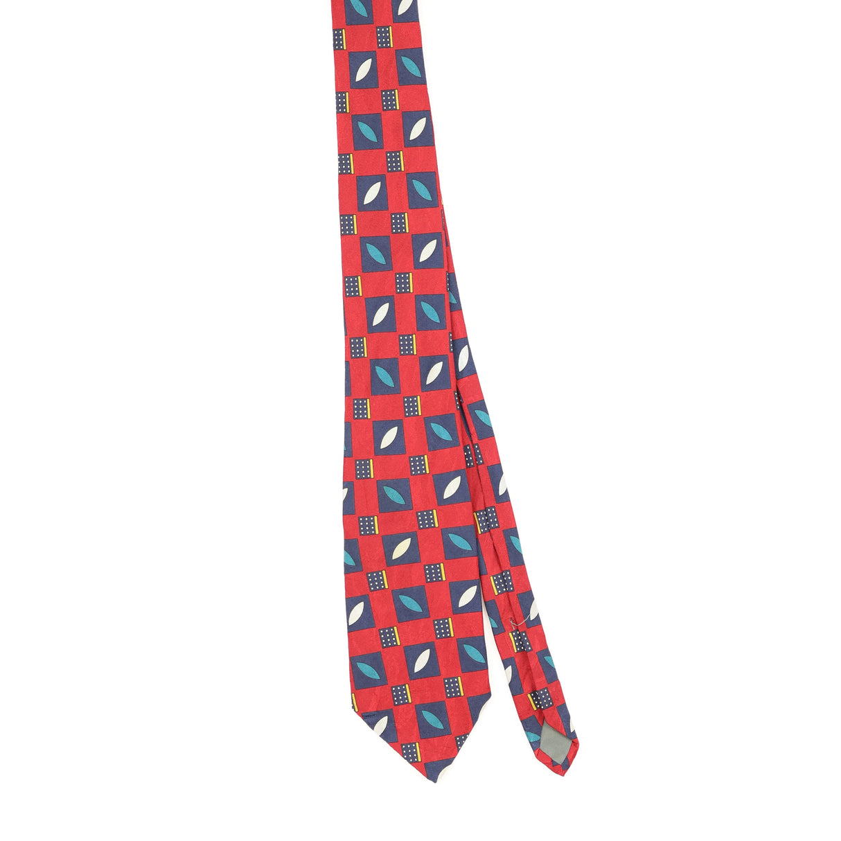Front Front of Vintage 1990's Geometric Patterned Tie