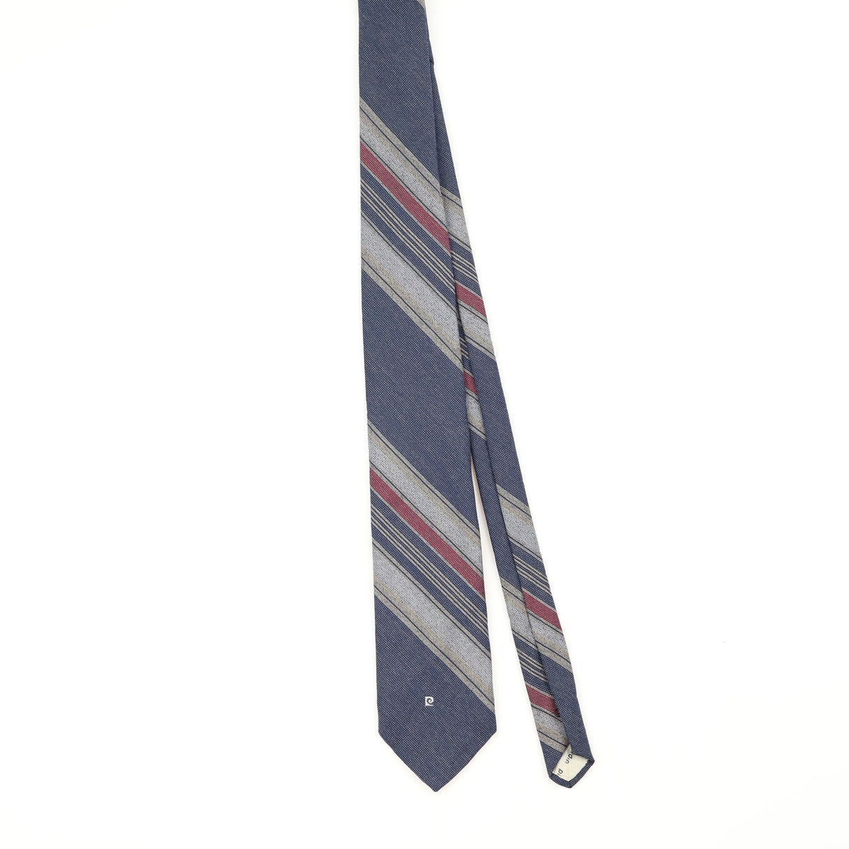 Front Front of Vintage 1980's Pierre Cardin Striped Patterned Tie