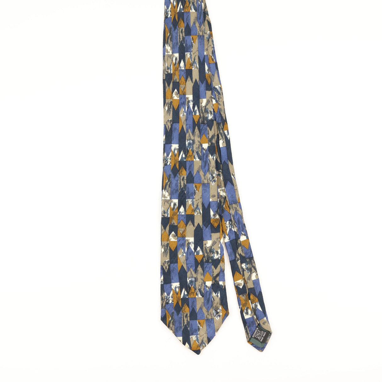 Front of Vintage 1990's Geometric Patterned Tie