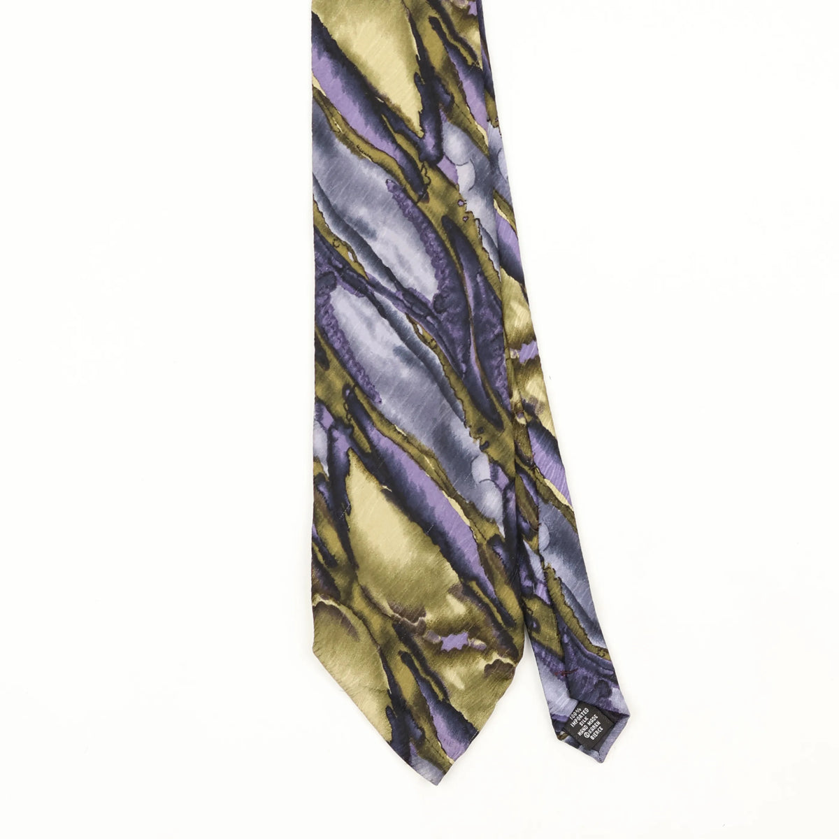 Front Front Detail of Vintage 1990's The Nature Conservancy Abstract Patterned Tie