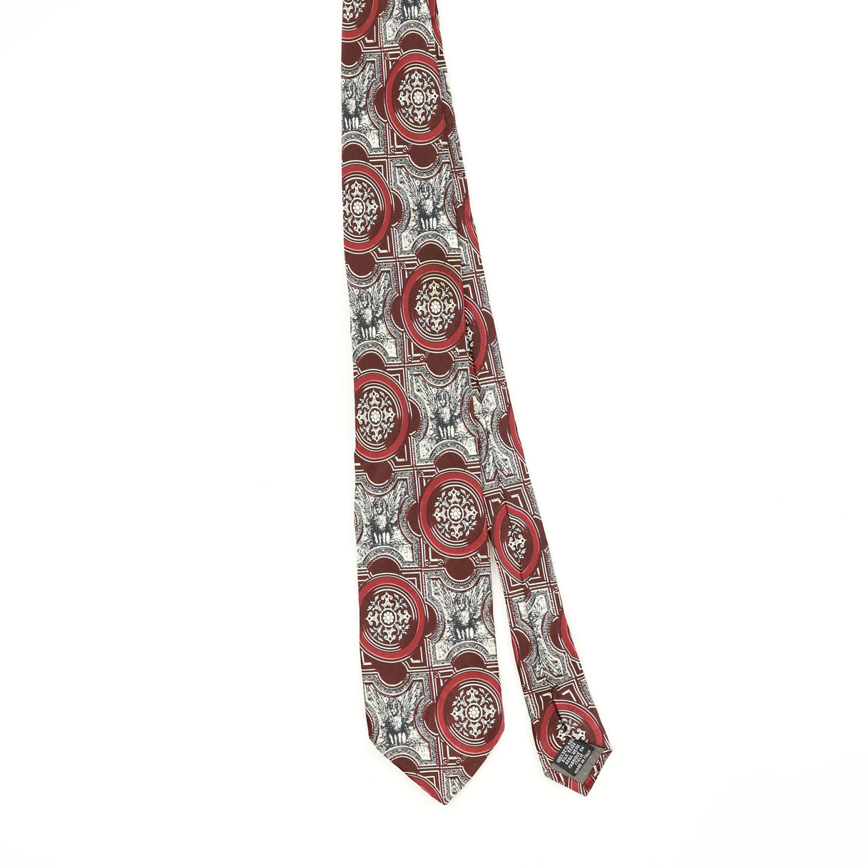 Front Front of Vintage 1990's Gianfranco Ferré Geometric Patterned Tie