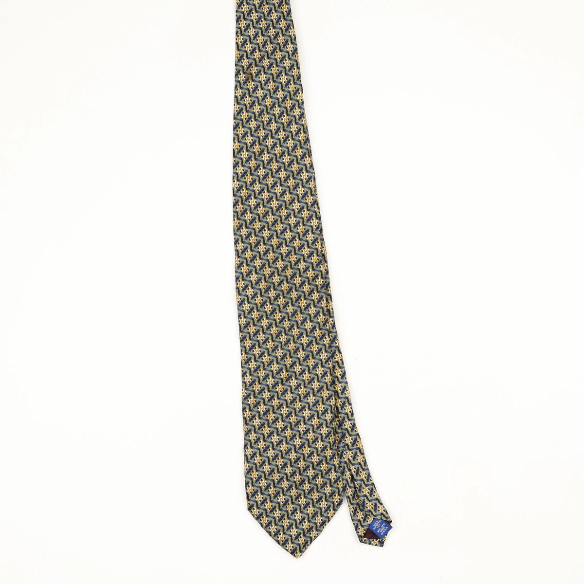 Front Front of Vintage 1990's Geometric Patterned Tie