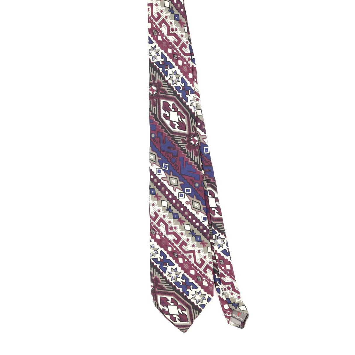 Front Front of Vintage 1990's Robert Talbott Geometric Patterned Tie