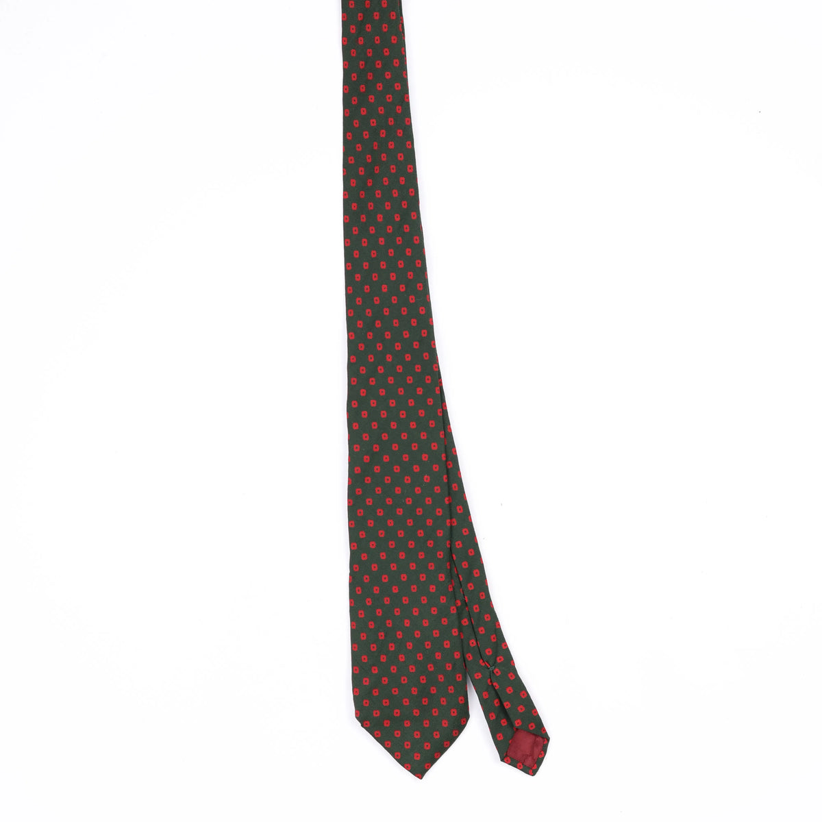 Front Front of Vintage 1990's Foulard Geometric Patterned Tie