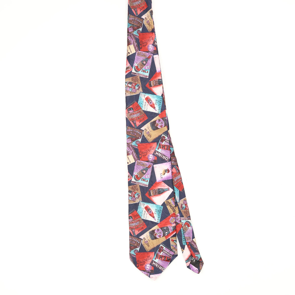 Front Front of Vintage 1990's Cola Abstract Patterned Tie