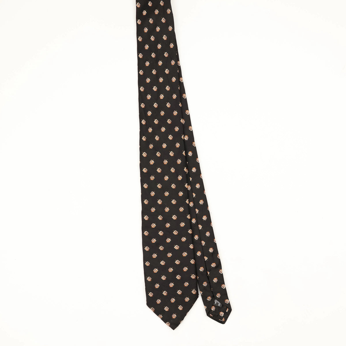 Front Front of Vintage 1990's Saks Fifth Avenue Geometric Patterned Tie