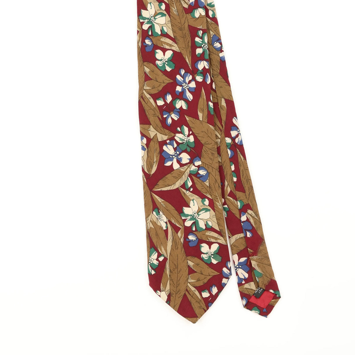 Front Detail of Vintage 1980's Ted Lapidus Geometric Patterned Tie